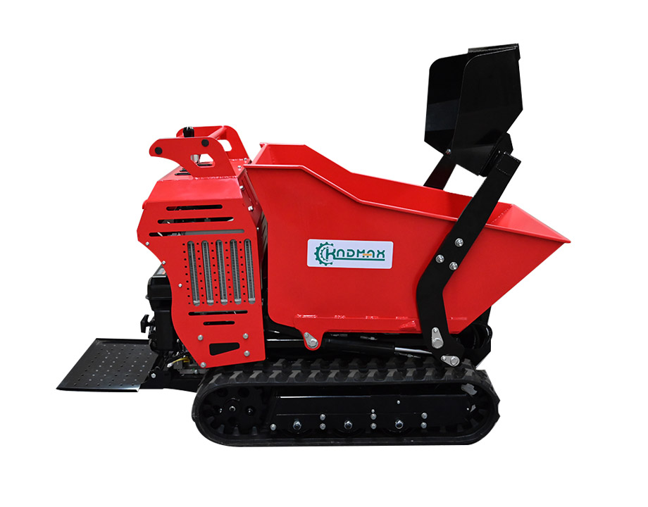 Hydraulic tracked dumper with bucket
